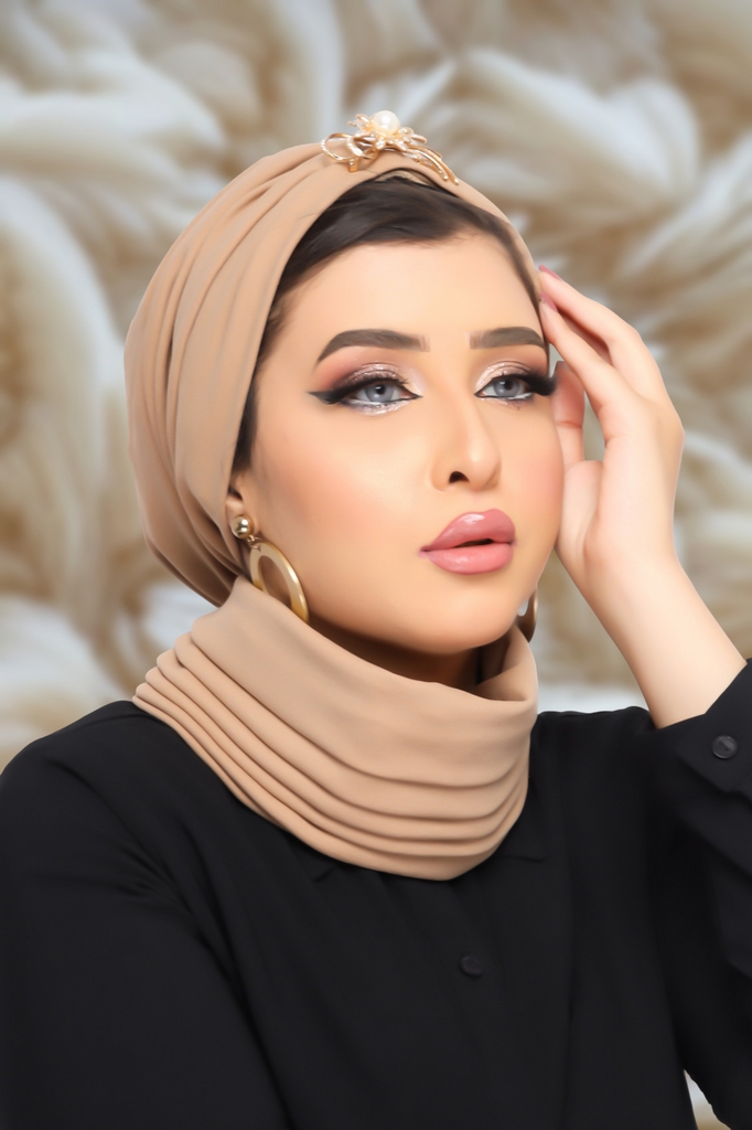 turban Darby 2 pieces crepe - Smile Turbans - 1241