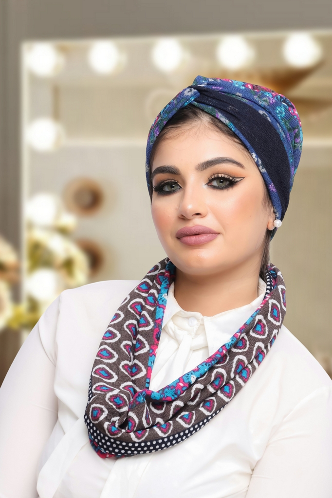 Turban  & Scarf Crocs one piece touch material - Smile Turbans - 1264