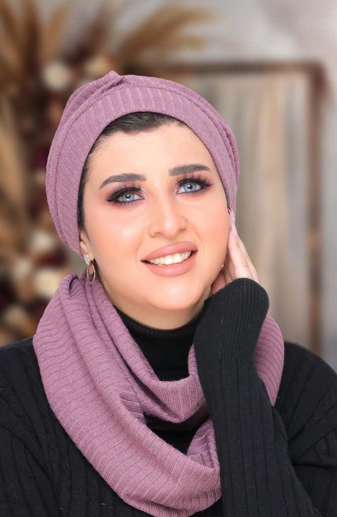 Turban  & Scarf Scotch Rib - Smile Turbans - 1448