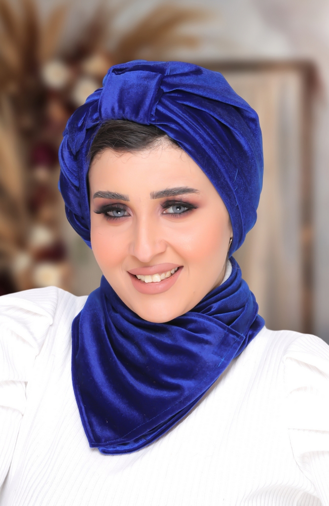 Turban  & Scarf plexus velvet - Smile Turbans - 1457