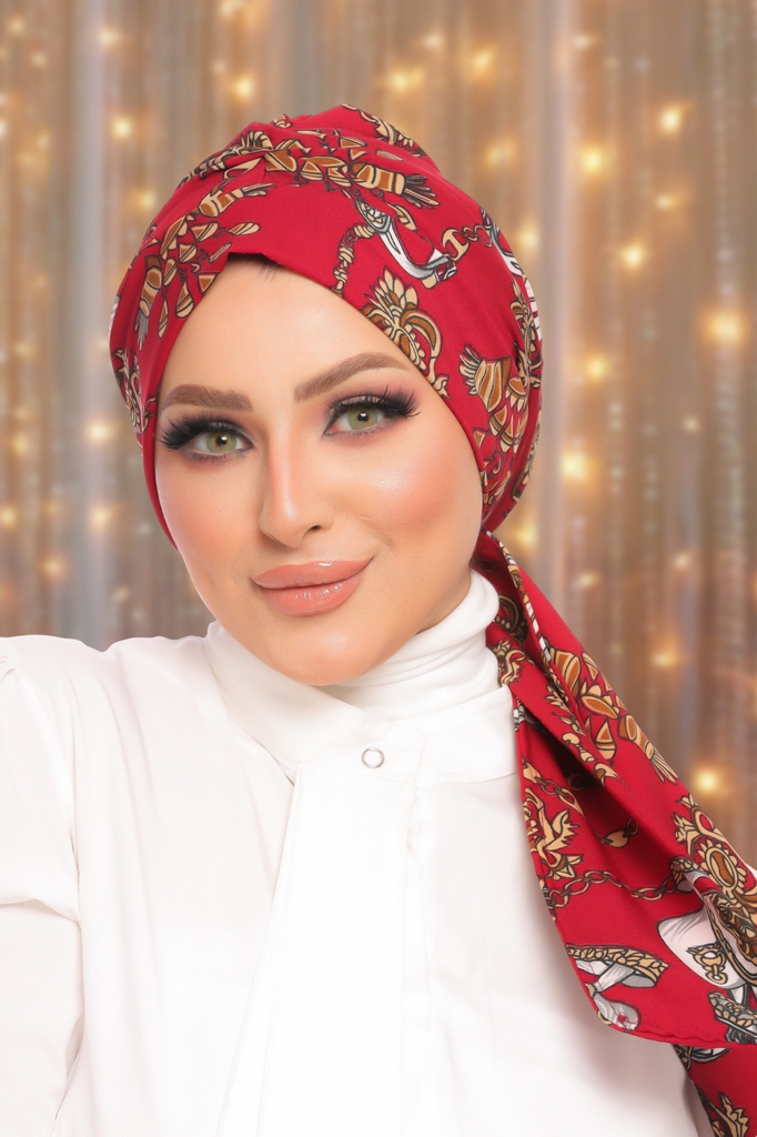 Turban Multi way tie  satin material - Smile Turbans - 1532
