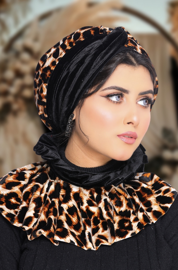 Turban  & Scarf Crocs one piece velvet - Smile Turbans - 1660