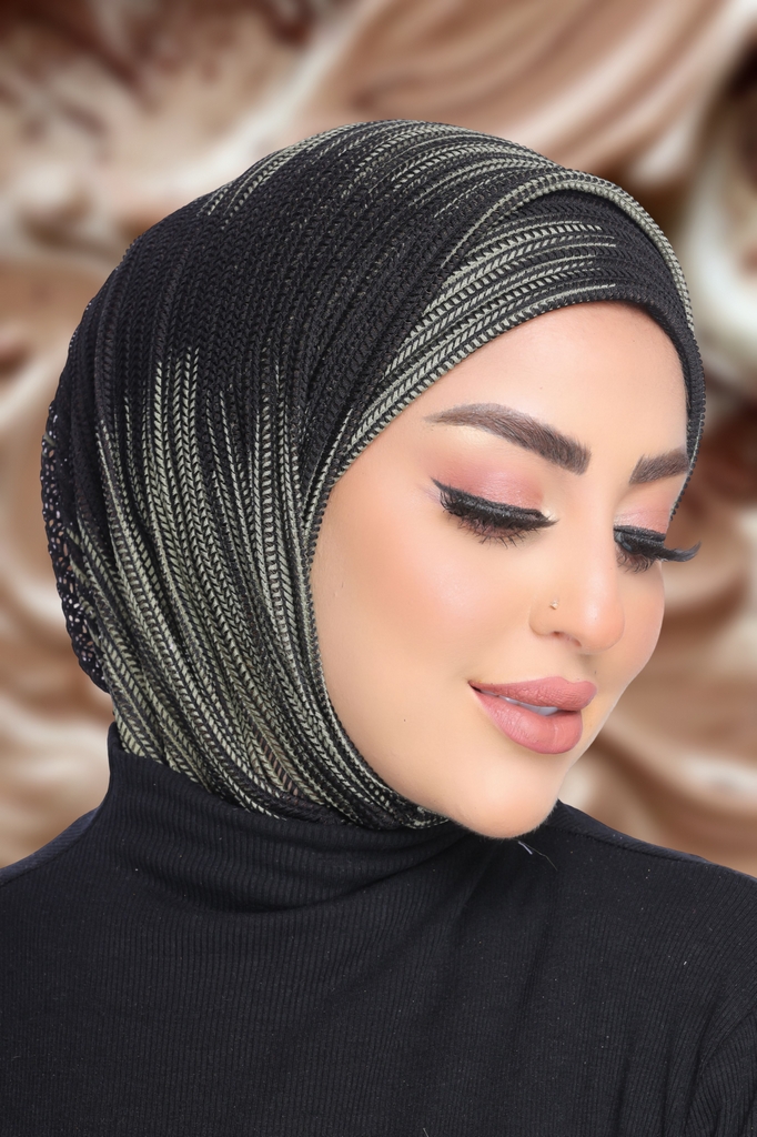 Hijab Ready-made hijab without pins knitwear - Smile Turbans - 1821