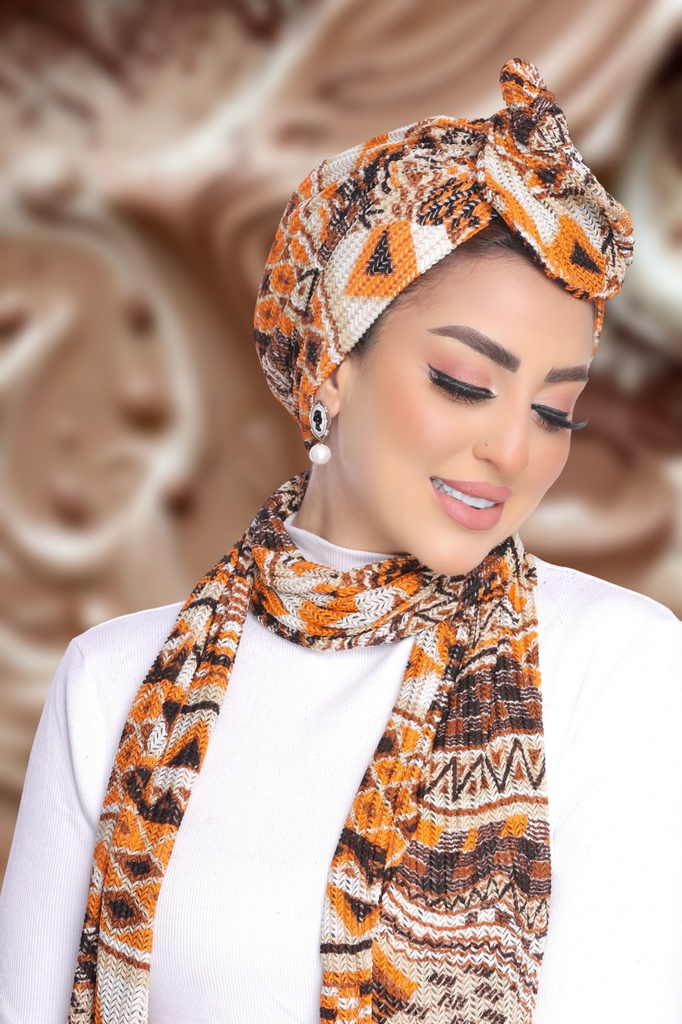 Turban  & Scarf Multi way Bow wire kink - Smile Turbans - 1842