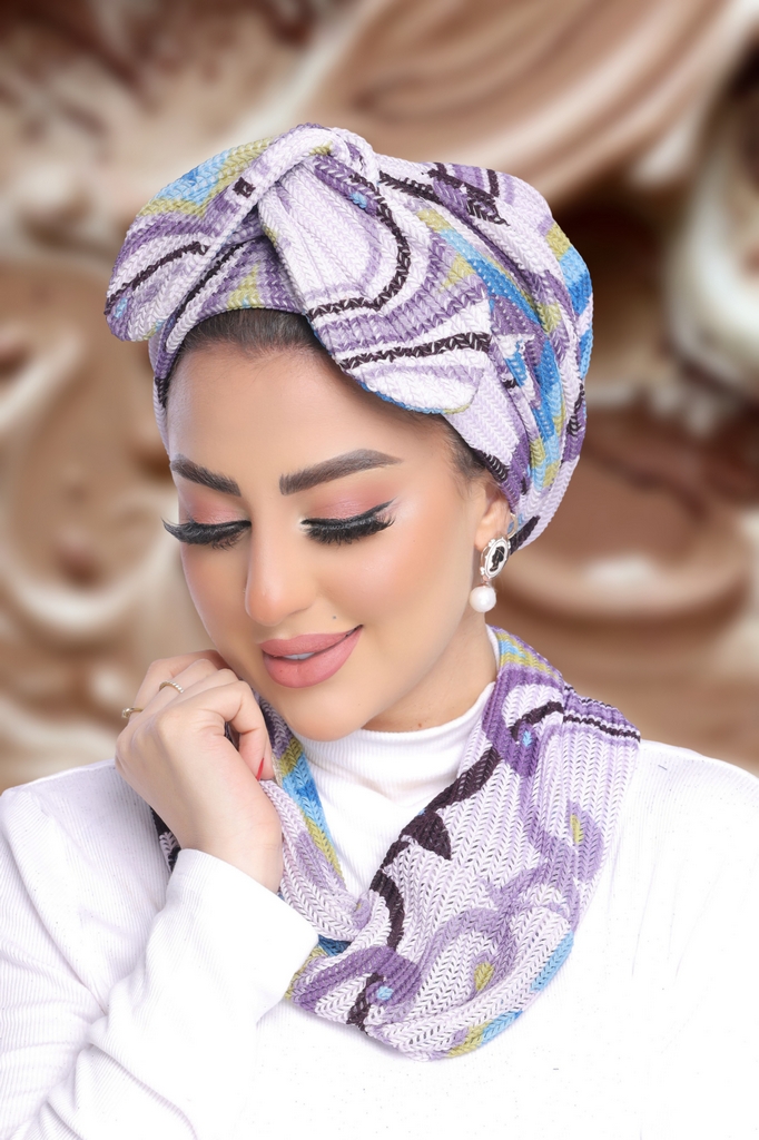 Turban  & Scarf Multi way Bow wire kink - Smile Turbans - 1870