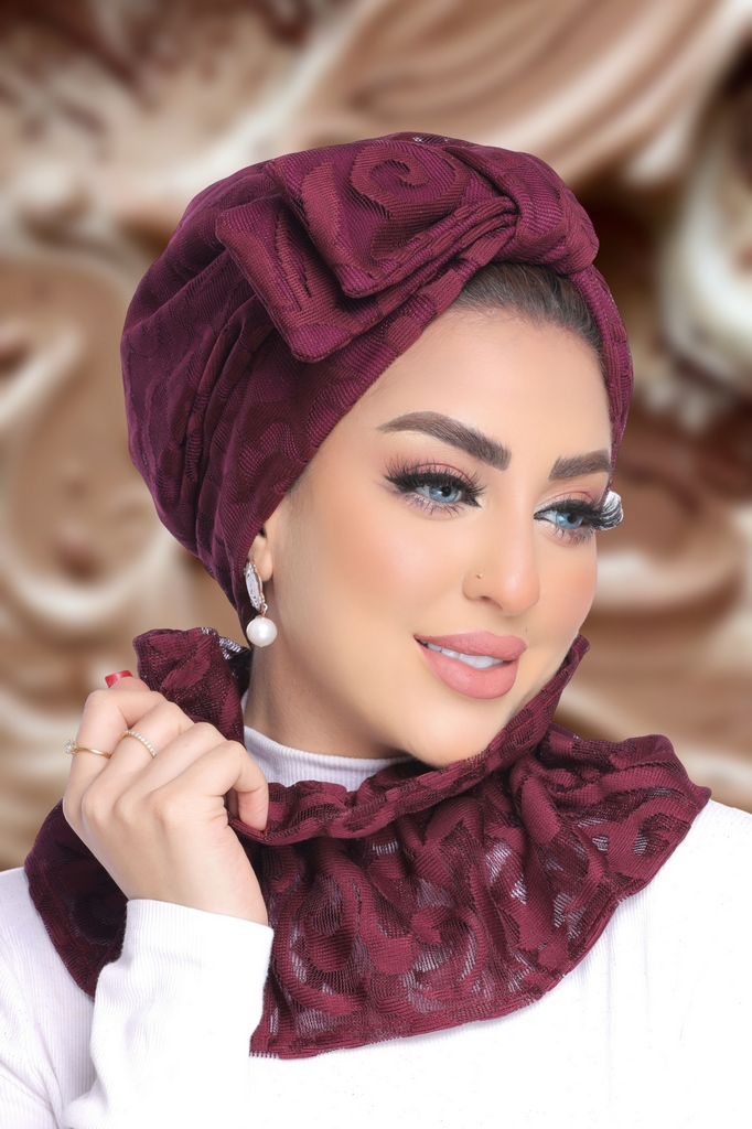 Turban  & Scarf Half a bow, one piece Dantel Joubert - Smile Turbans - 1885