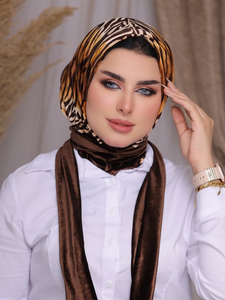 Hijab Ready-made hijab without pins velvet - Smile Turbans - 2259