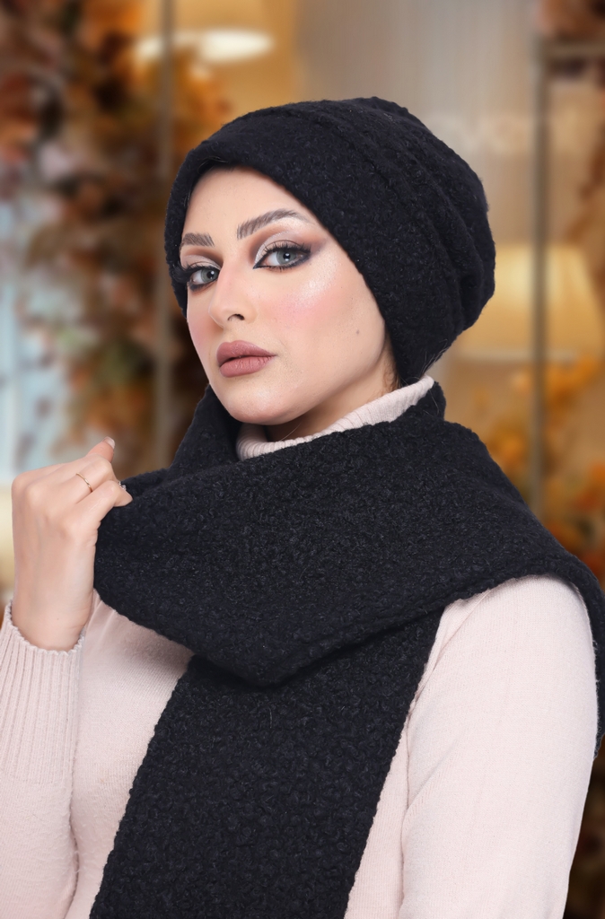 IceCap  & Scarf IceCap  wool - Smile Turbans - 1043