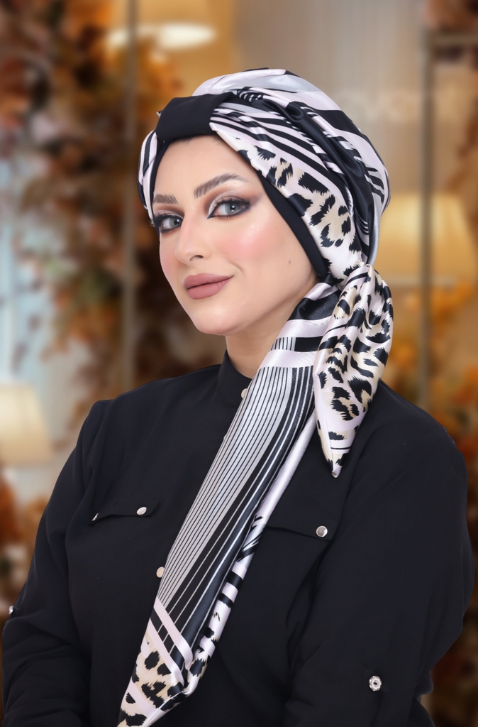 Turban Multi-way satin material - Smile Turbans - 1068