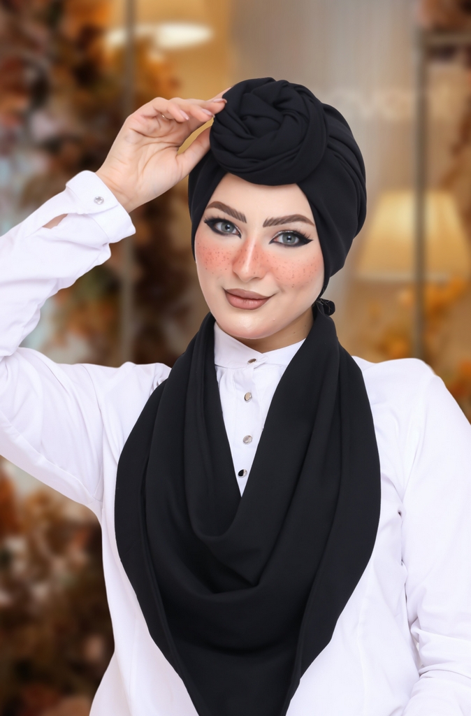 Turban  & Scarf cupcake crepe - Smile Turbans - 1103