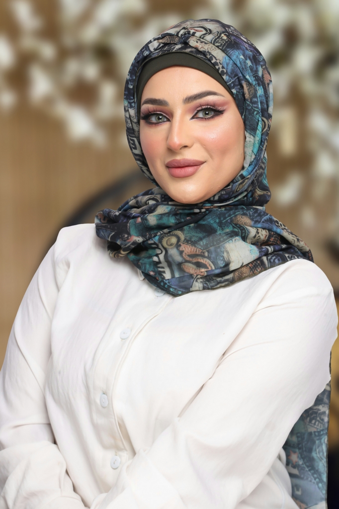 Hijab Ready-made hijab without pins chiffon - Smile Turbans - 1109