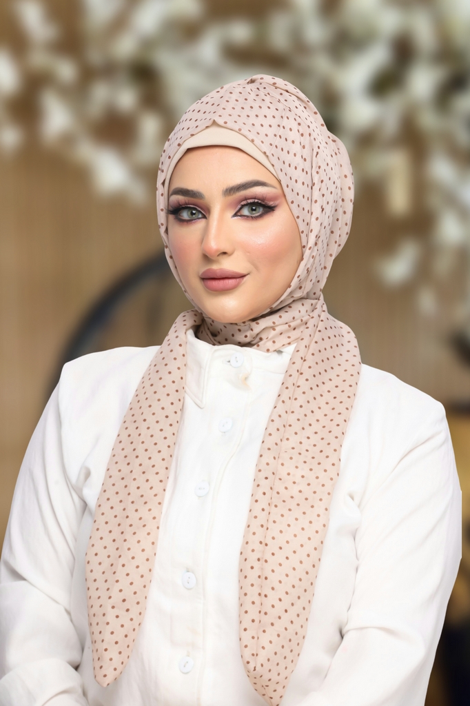 Hijab Ready-made hijab without pins chiffon - Smile Turbans - 1111