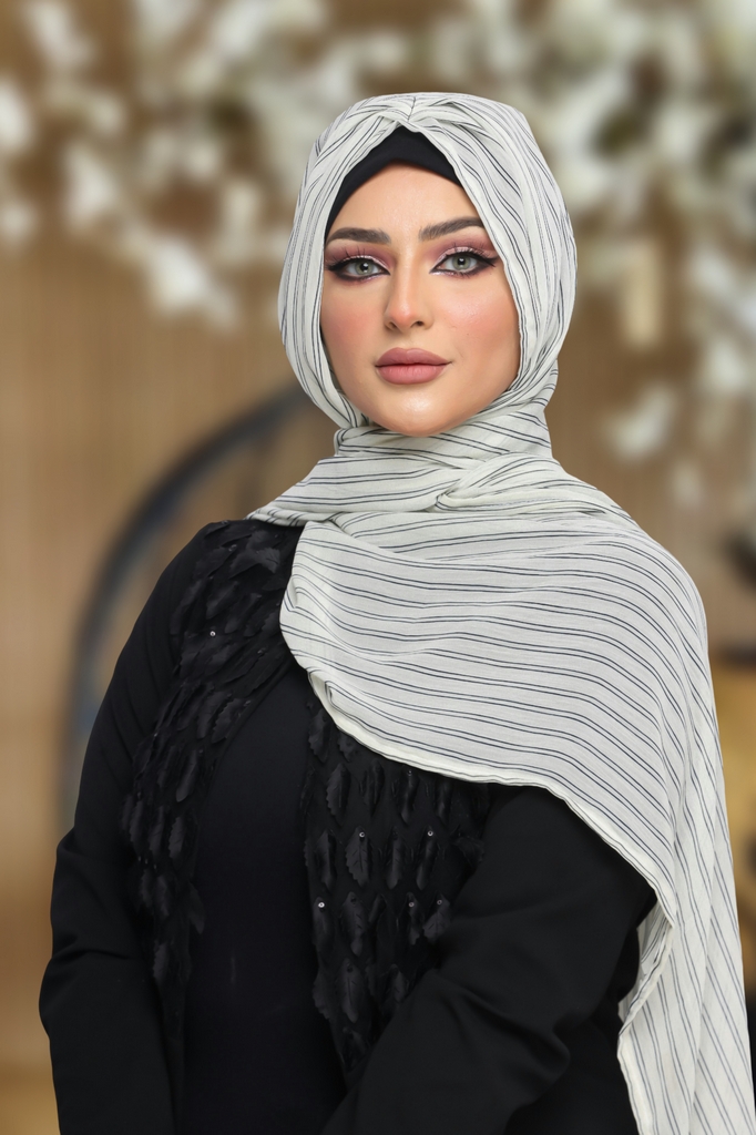 Hijab Ready-made hijab without pins chiffon - Smile Turbans - 1118