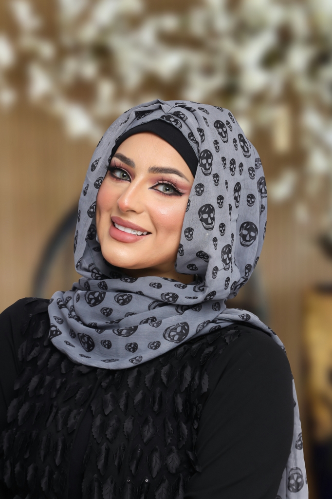 Hijab Ready-made hijab without pins chiffon - Smile Turbans - 1119