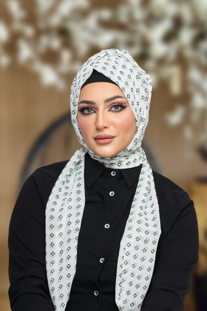 Hijab Ready-made hijab without pins chiffon - Smile Turbans - 1124