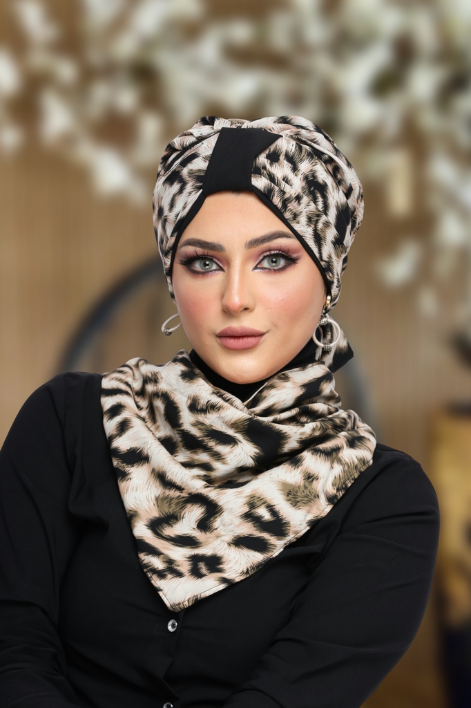 Turban  & Scarf Multi-way cotton material - Smile Turbans - 1151