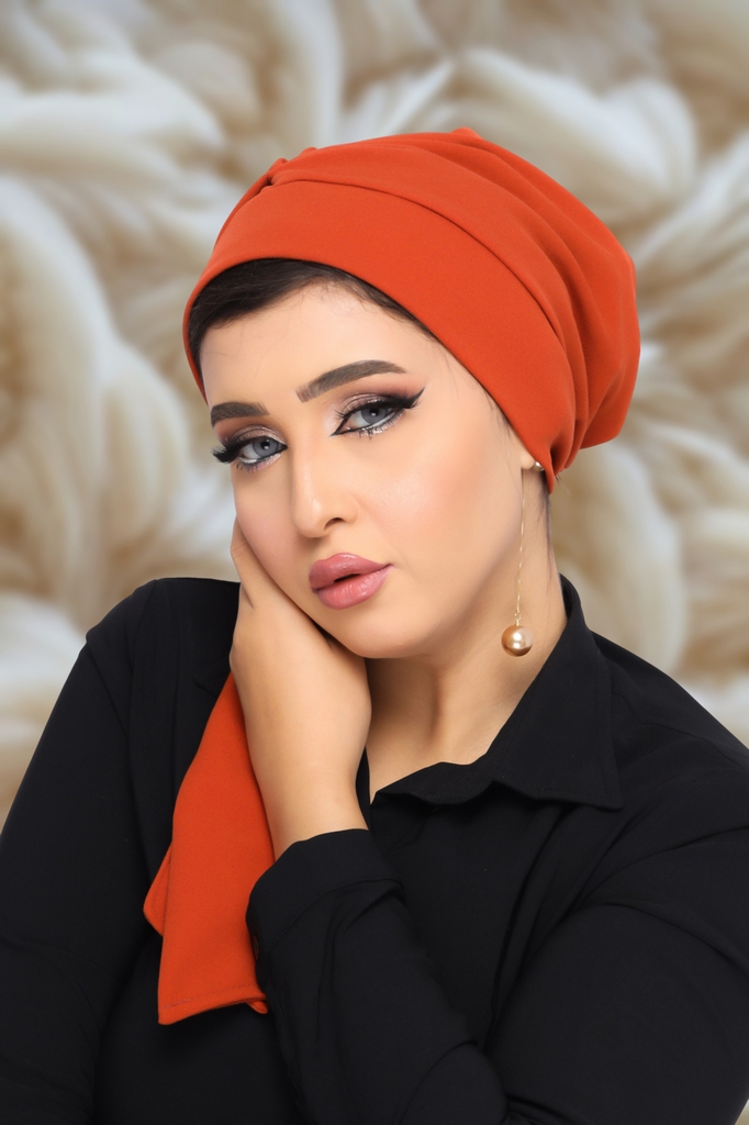 turban Multiple ways to connect it crepe - Smile Turbans - 1177