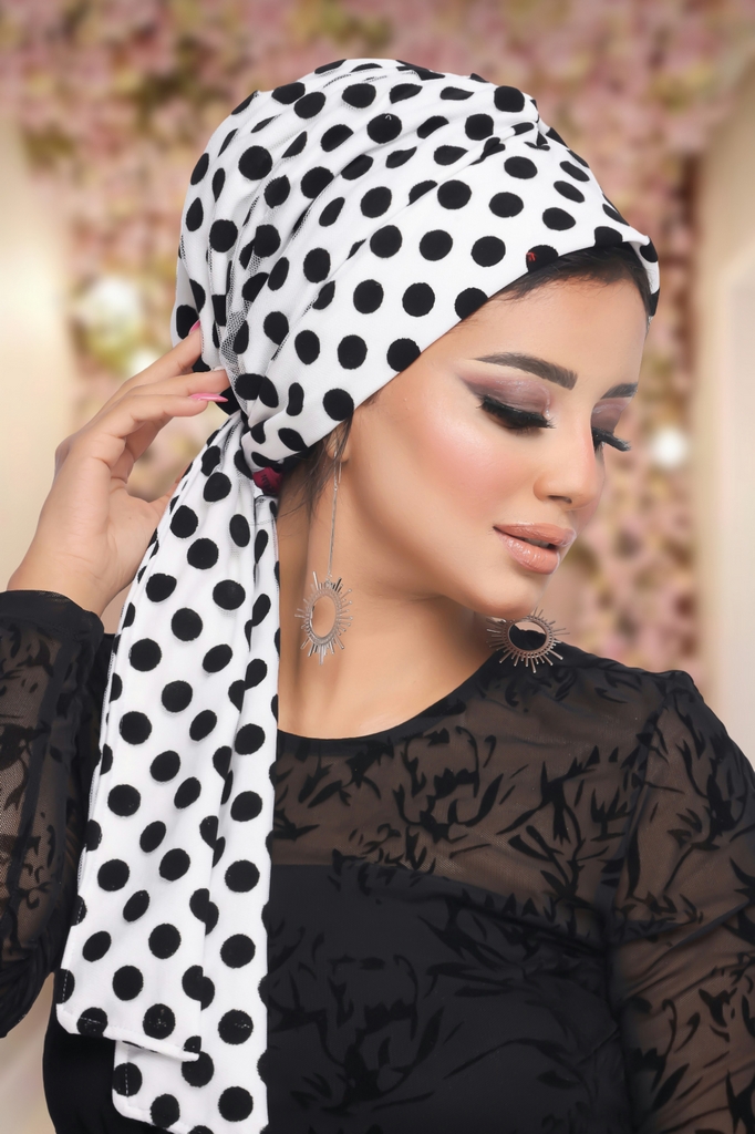turban Multi-way tie Tulle Material - Smile Turbans - 1180