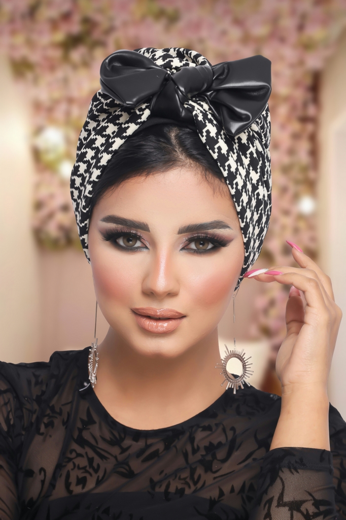 Turban bow crepe material - Smile Turbans - 1208