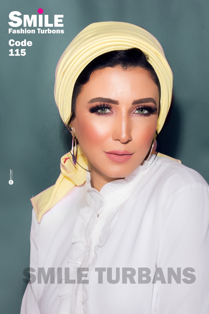 turban Drape two pieces crepe - Smile Turbans - 1211