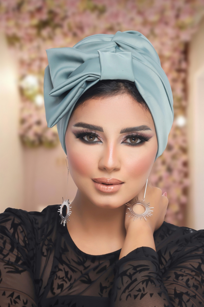 Turban  & Scarf Darby one piece disco material - Smile Turbans - 1218