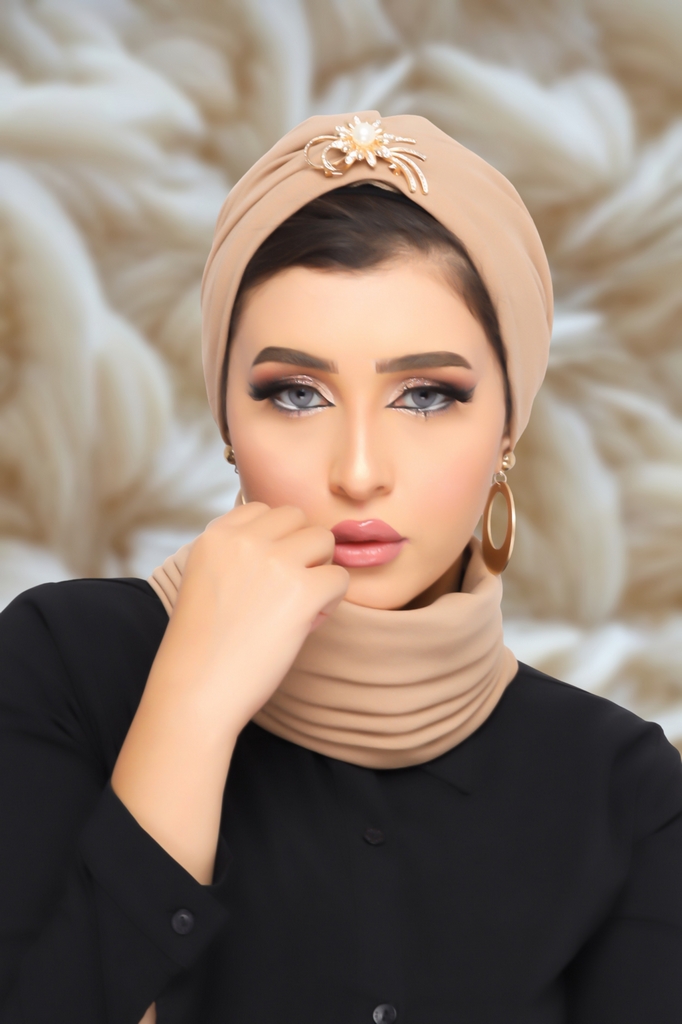 turban Darby 2 pieces crepe - Smile Turbans - 1241