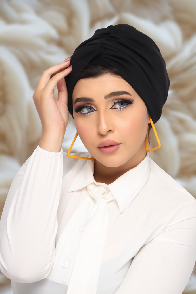 Turban Crocs one piece crepe material - Smile Turbans - 1309