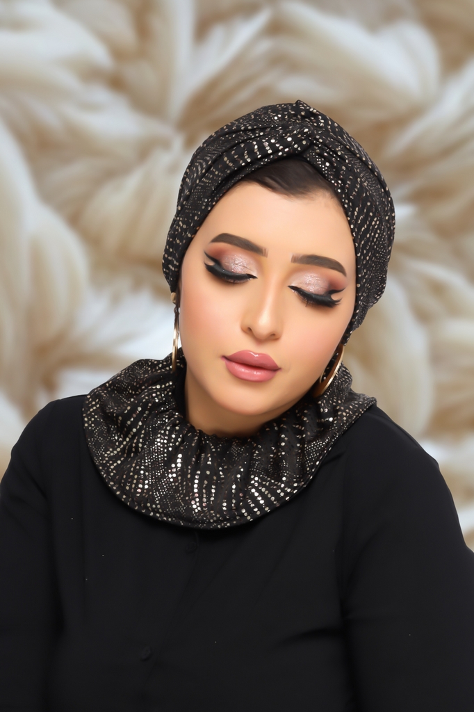 Turban  & Scarf cross disco - Smile Turbans - 1320