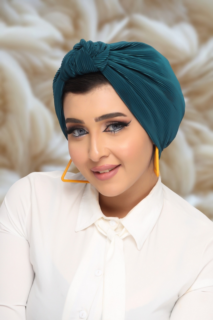 turban One piece knot Bliss satin material - Smile Turbans - 1334
