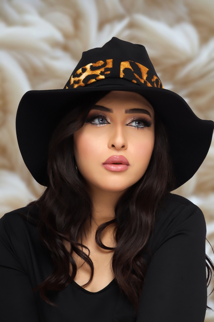 Bucket Hat & Scarf Bucket Hat crepe material - Smile Turbans - 1336