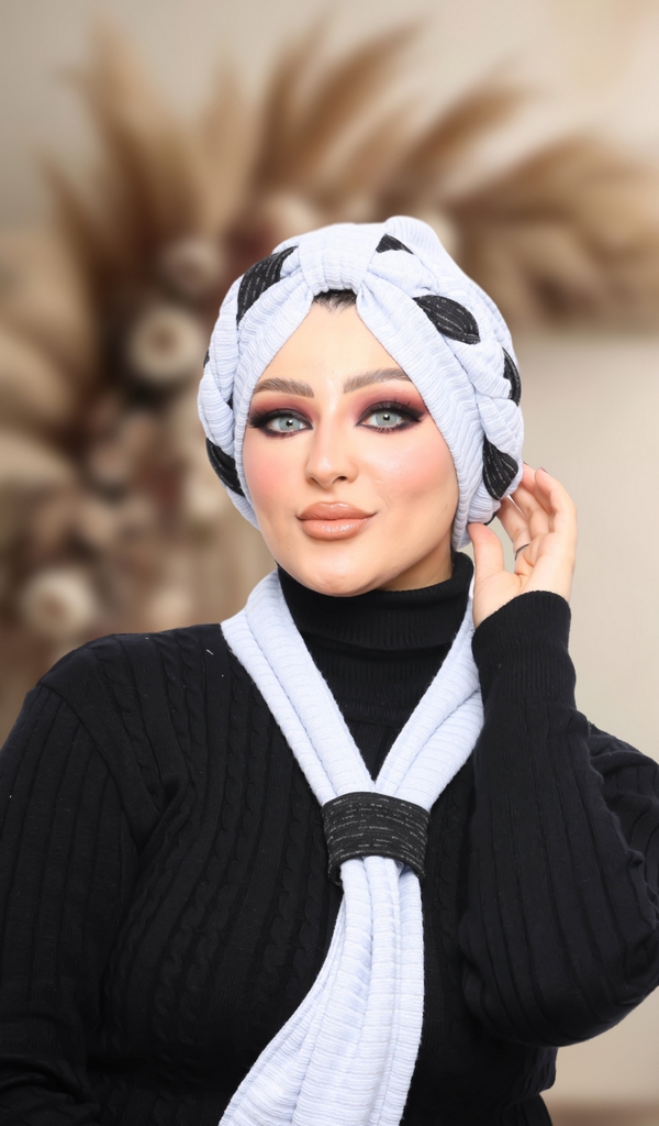 Turban  & Scarf plexus Rib - Smile Turbans - 1357