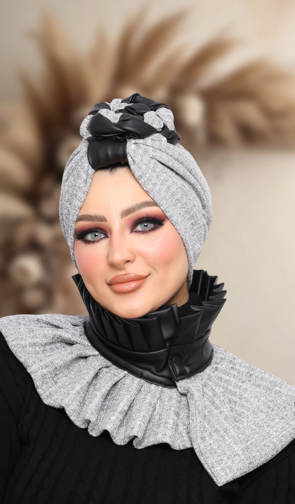 Turban  & Scarf cupcake Rib - Smile Turbans - 1373