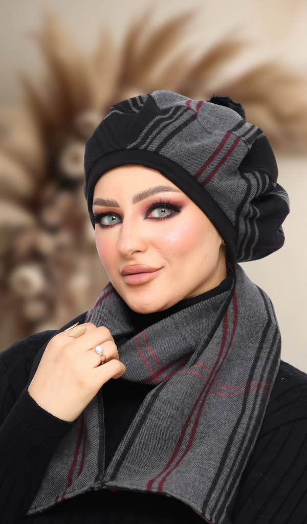 Beret & Scarf Beret Gogh - Smile Turbans - 1404