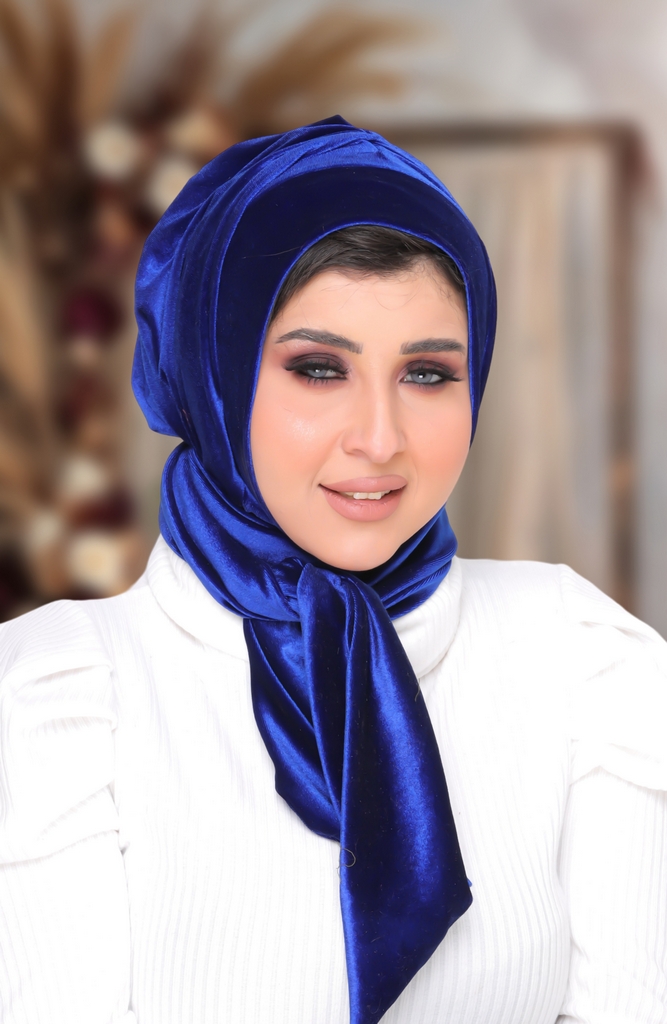 Hijab Ready-made hijab without pins velvet - Smile Turbans - 1427