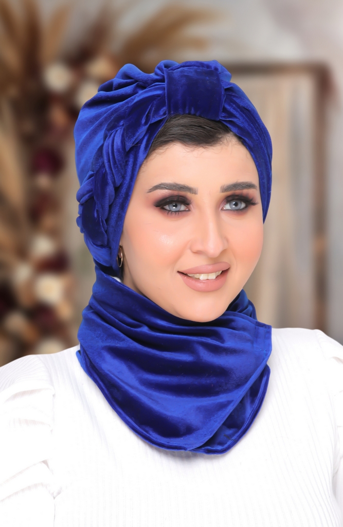 Turban  & Scarf plexus velvet - Smile Turbans - 1457