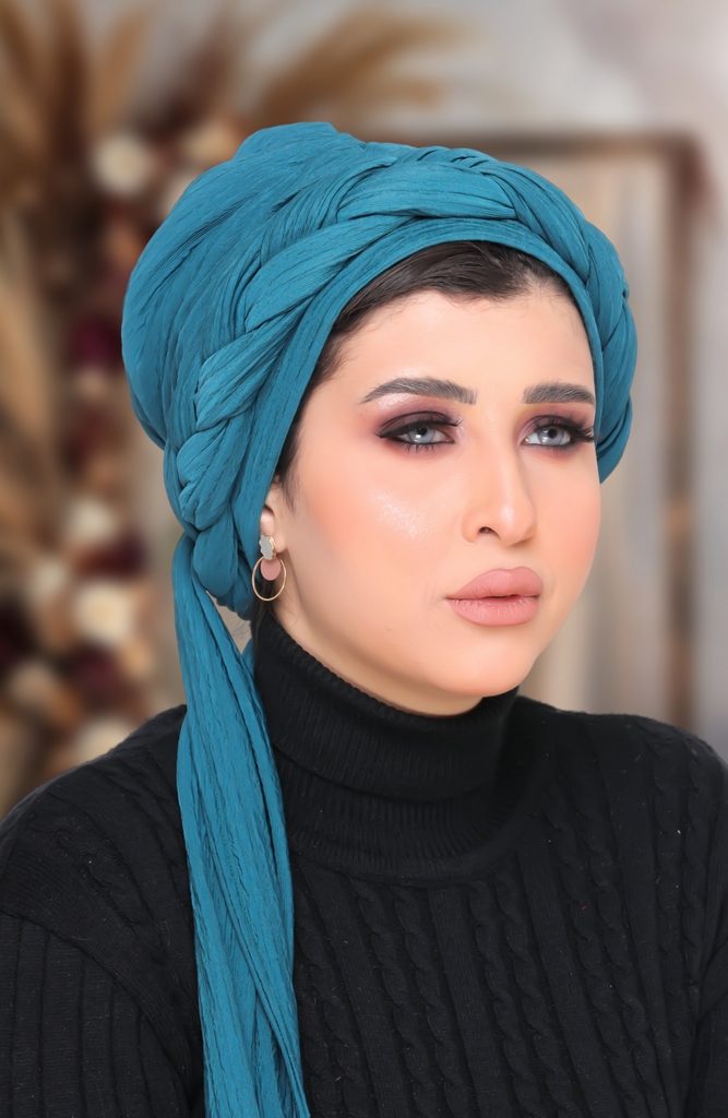 Turban  2 piece tie braid blisih - Smile Turbans - 1468