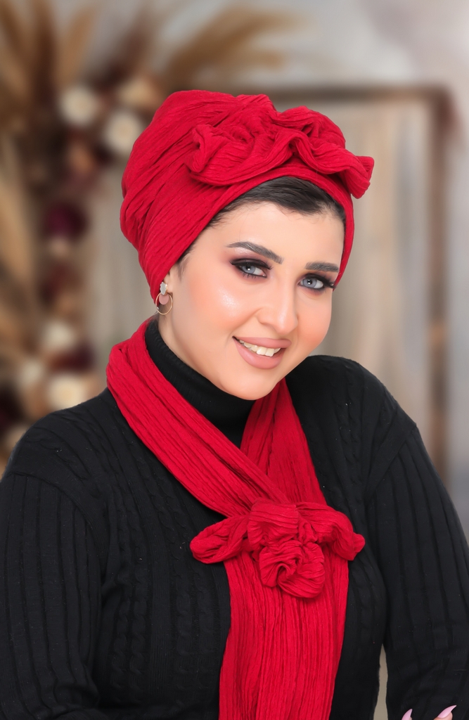 Turban  & Scarf One piece mattress crochet - Smile Turbans - 1477