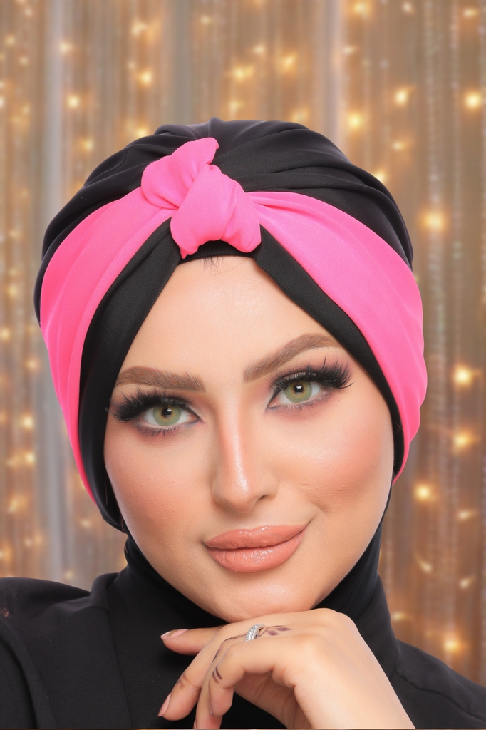 Turban One piece knot, two colors Waterproof - Smile Turbans - 1484