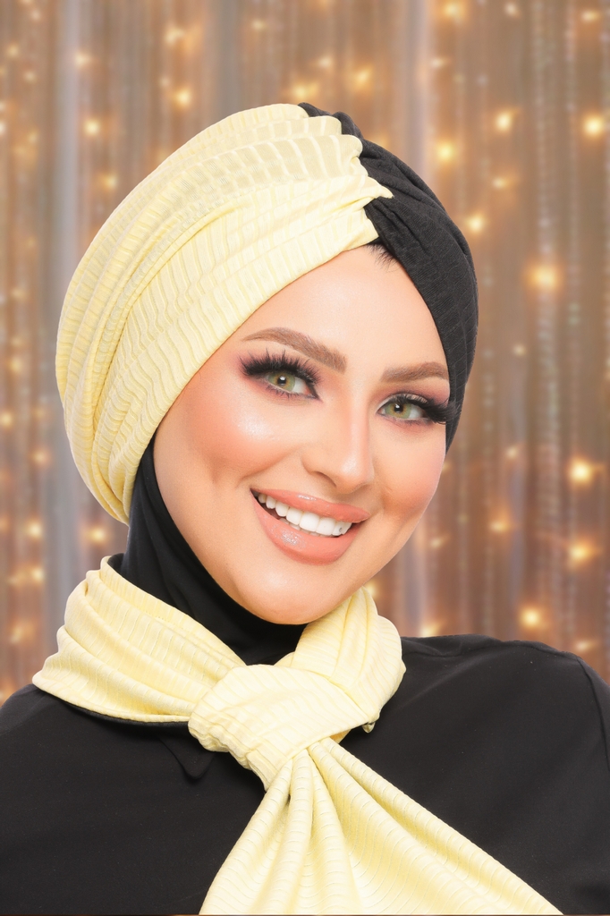 Turban  & Scarf cross Rip - Smile Turbans - 1500