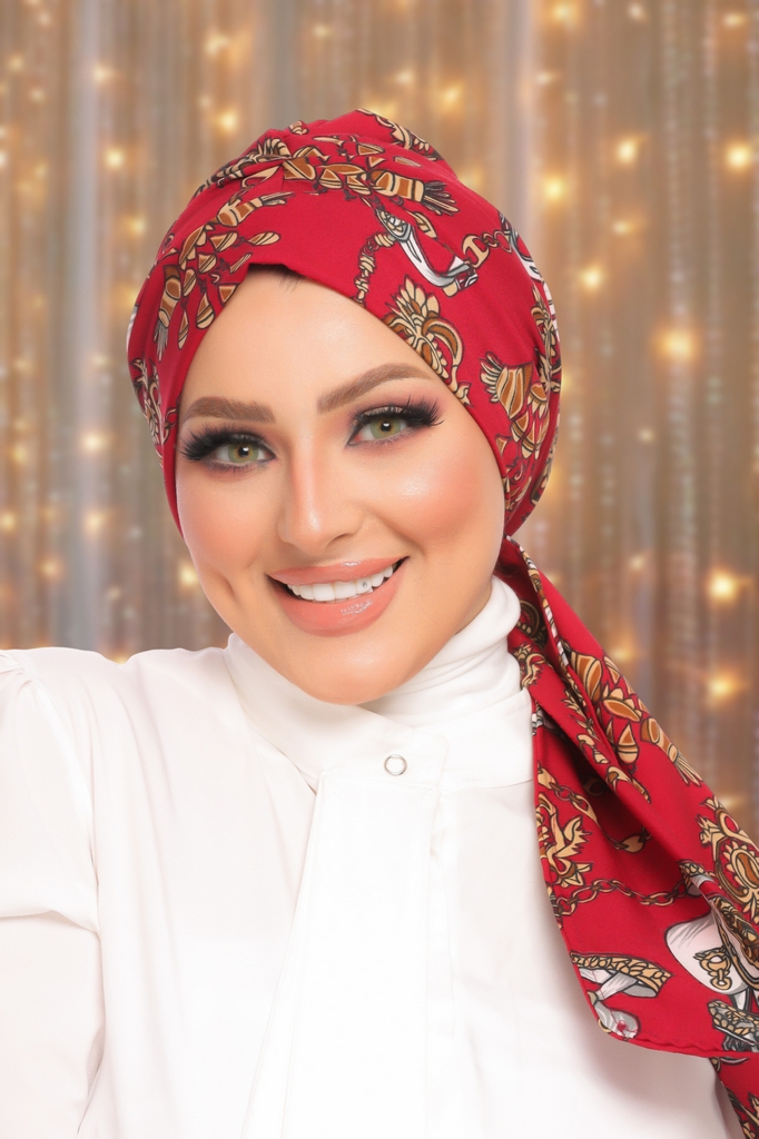 Turban Multi way tie  satin material - Smile Turbans - 1532