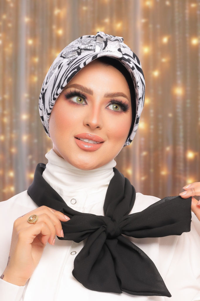 Turban Turban Cap crepe material - Smile Turbans - 1537