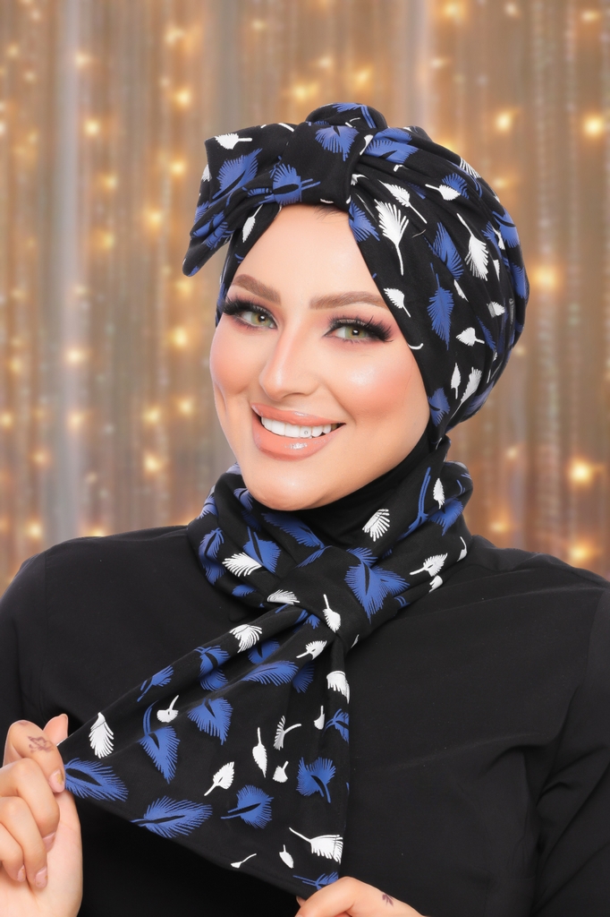 Turban  & Scarf Half a bow Tulle - Smile Turbans - 1541