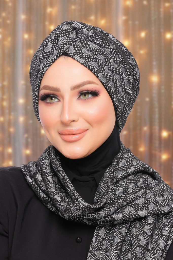 Turban  & Scarf Cross kink - Smile Turbans - 1552
