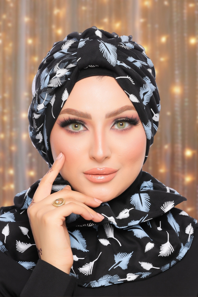 Turban  & Scarf plexus Tulle - Smile Turbans - 1554