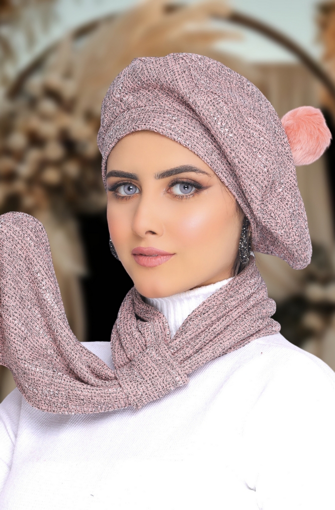 Beret & Scarf Beret Jakar - Smile Turbans - 1626
