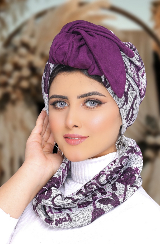 Turban  & Scarf Wire brooch - Smile Turbans - 1640