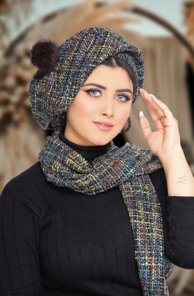IceCap  & Scarf IceCap  knitwear - Smile Turbans - 1662