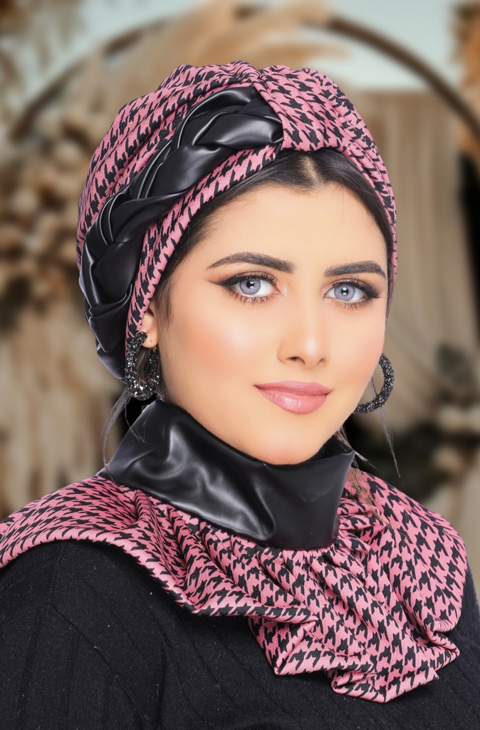 Turban  & Scarf plexus Rosaline material - Smile Turbans - 1671