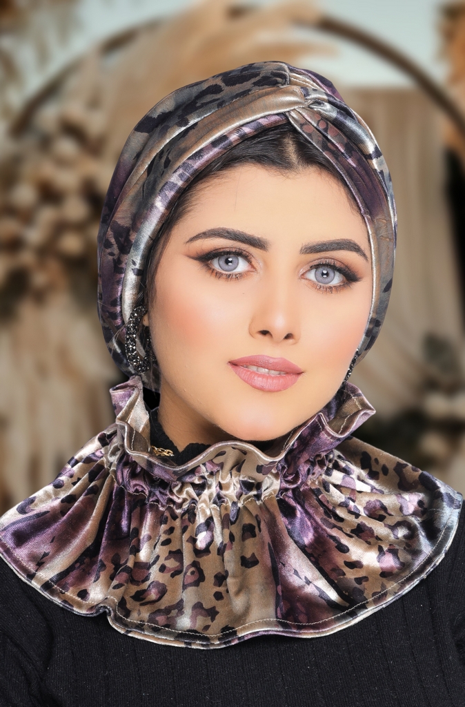 Turban  & Scarf Crocs one piece velvet - Smile Turbans - 1674