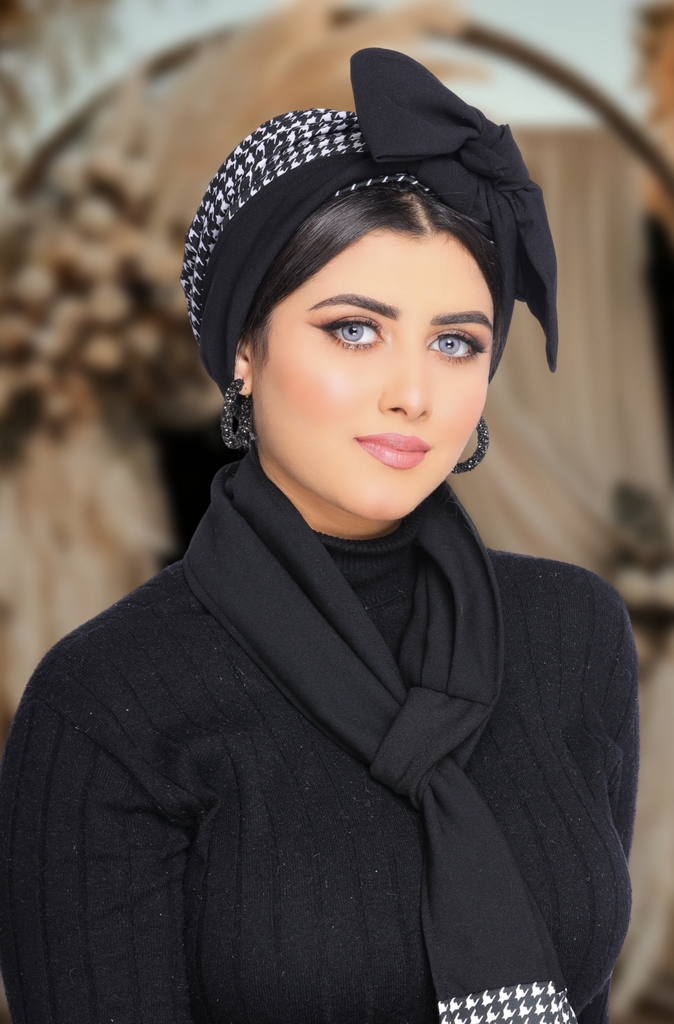 Turban  & Scarf Multi-way Rosaline material - Smile Turbans - 1681